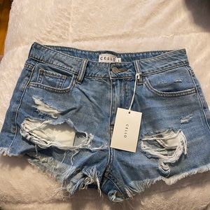 High waist shorts